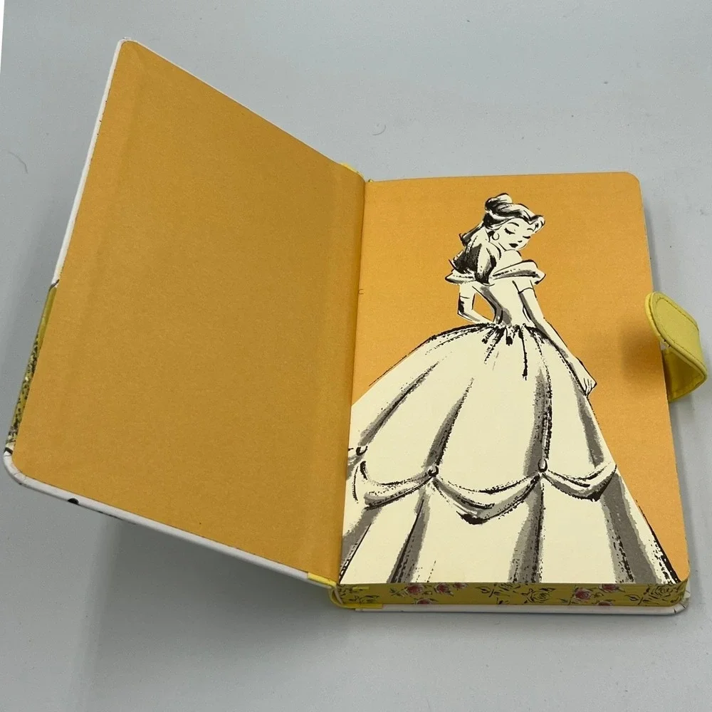 Disney Belle Journal Notebook Womens OS Yellow Good Beauty and the Beast Sketch